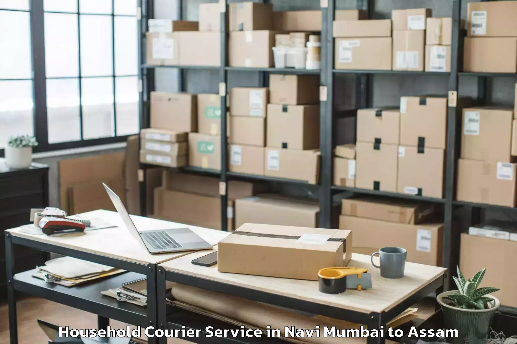 Get Navi Mumbai to Bhergaon Household Courier